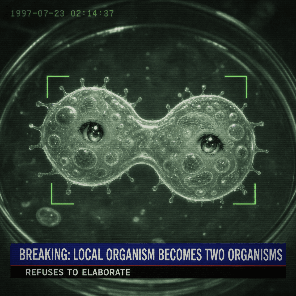 Amoeba Chan surveillance news meme about refusing to elaborate